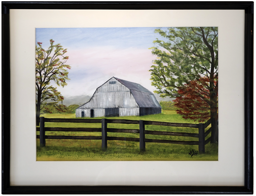 The Old Gray Barn Painting