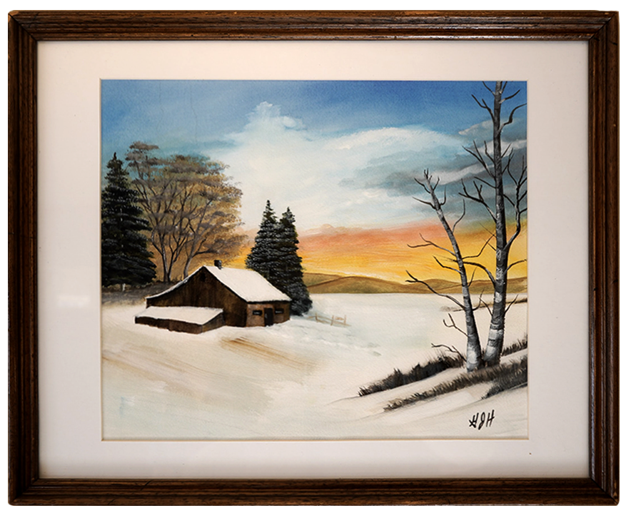 Snow Scene Painting