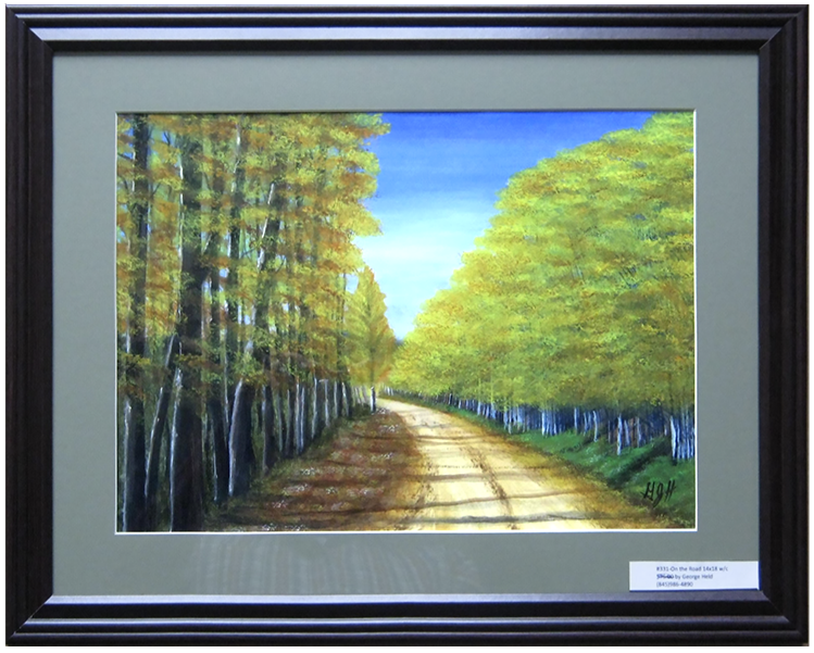 Road of Trees - Water Color Painting by Warwick, NY artist, George J Held