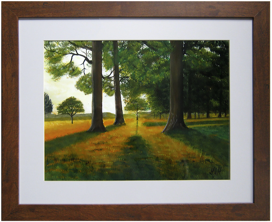 Road of Trees - Painting by George J Held, Warwick, NY artist
